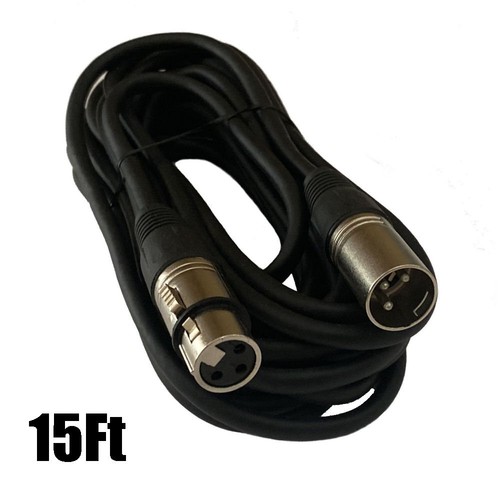 15ft xlr pro 3pin male - 3pin,